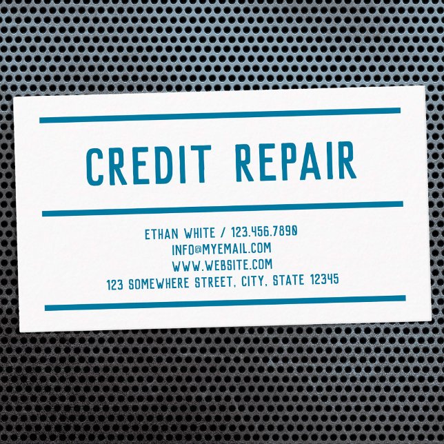 🤝 enkel reparation av Kredit Visitkort (Simple Credit Repair Business Cards)