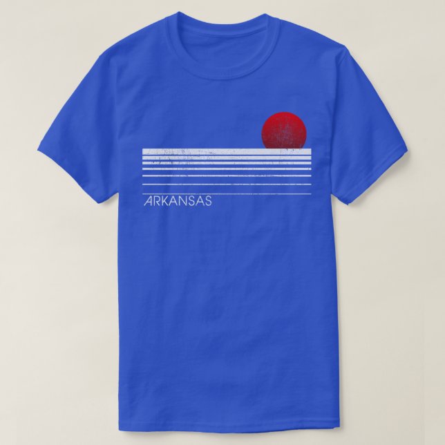 Enkel Retro Arkansas Sunset TShirt T Shirt (Design framsida)