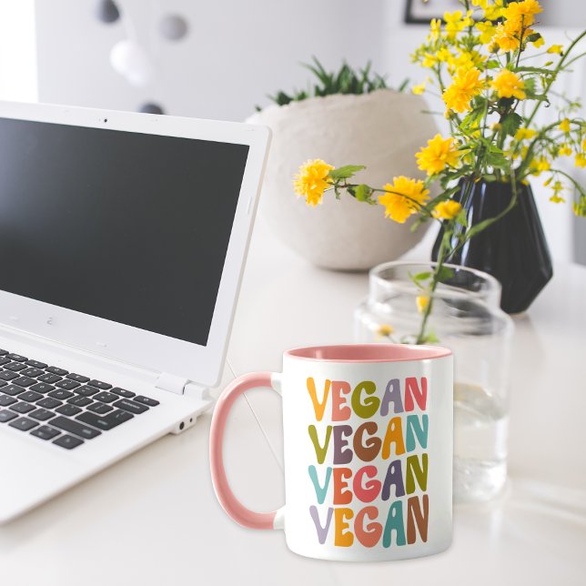 Enkel Retro Vegan Mugg (Skapare uppladdad)