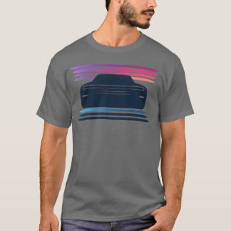 enkel retro vintage bil t shirt