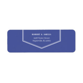 Enkel Returadress för Anpassningsbar av Lila Returadress Etikett