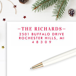 Enkel Returadress för Elegant i Påstående Självfärgande Stämpel