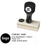 Enkel Returadress för företag i Logotyp Stämpel<br><div class="desc">Lägg till din egen logotyp och ditt företag namn och adress till denna enkla,  minimalistiska och professionell returadress frimärke för att representera ditt varumärke.</div>