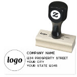 Enkel Returadress för företag i Logotyp Stämpel<br><div class="desc">Lägg till din egen logotyp och ditt företag namn och adress till denna enkla,  minimalistiska och professionell returadress frimärke för att representera ditt varumärke.</div>