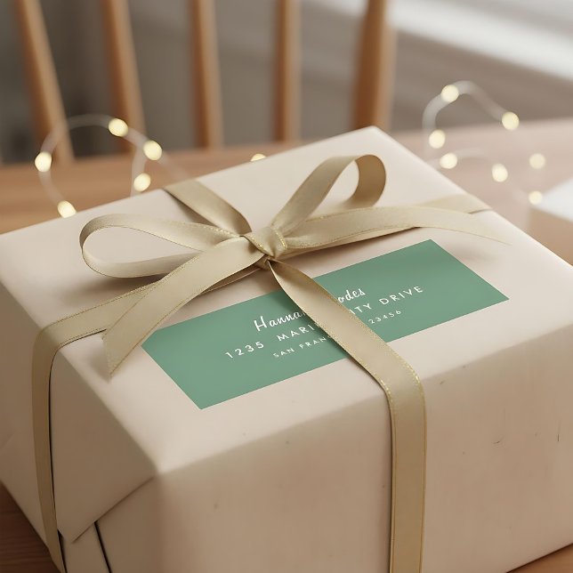 Enkel returadress för handskrivet skript etikett (Skapare uppladdad)