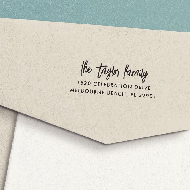 Enkel Returadress för modern handskript Självfärgande Stämpel (Skapare uppladdad)