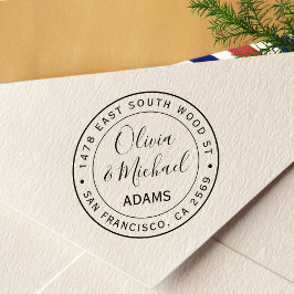 Enkel Returadress för modern kalligrafi Självfärgande Stämpel