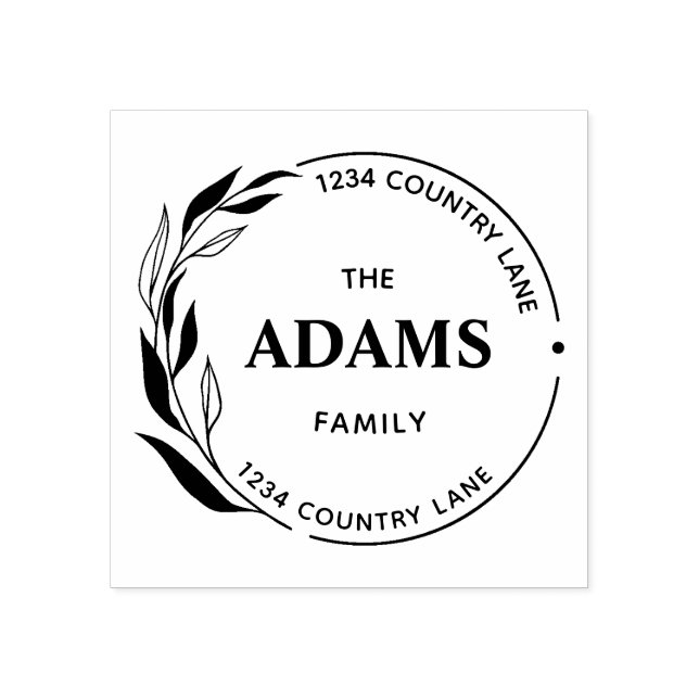 Enkel Returadress för modern kalligrafi Stämpel (Tryck)