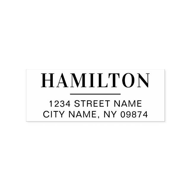 Enkel Returadress för modern Personlig Stämpel (Tryck)