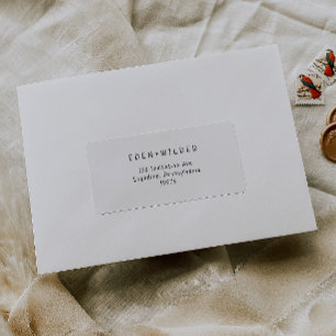 Enkel Returadress för OSA i modern babyskjut Adressetikett