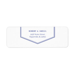 Enkel Returadress för Personlig av Lila Etikett