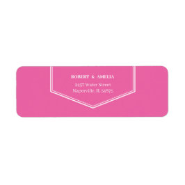 Enkel Returadress för Personlig i Ro Returadress Etikett