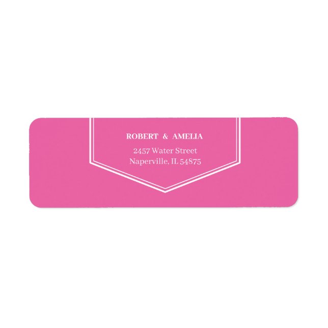 Enkel Returadress för Personlig i Ro Returadress Etikett (Framsidan)