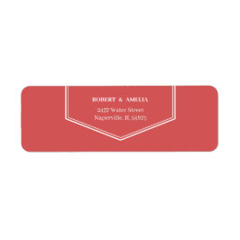 Enkel Returadress för Personlig i Ro Returadress Etikett