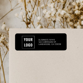 Enkel Returadress för Professionell av logotyp Etikett