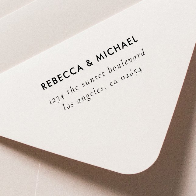 Enkel Returadress för självbläddring i Frimärke Självfärgande Stämpel (Skapare uppladdad)