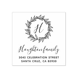 Enkel Returadress för utandningsskript Stämpel