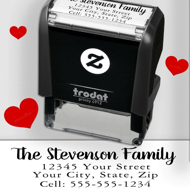 Enkel Returadress med cellnummer Självfärgande Stämpel (Skapare uppladdad)