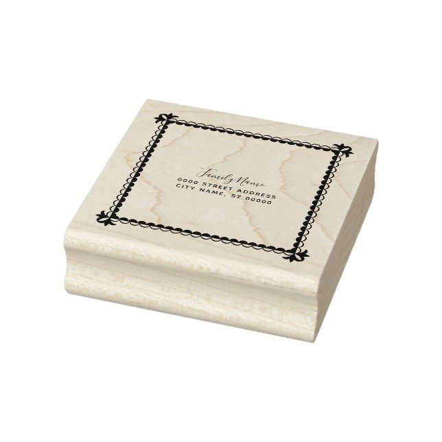 Enkel Returadress Rubber Frimärke Stämpel (Stämpel)