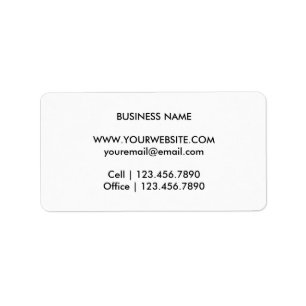 Enkel returetikett för monogram adressetikett