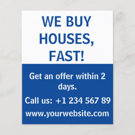 Enkel riktig investerare i Gods som vi köper hus Flygblad