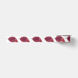 Enkel röd blad satinband
