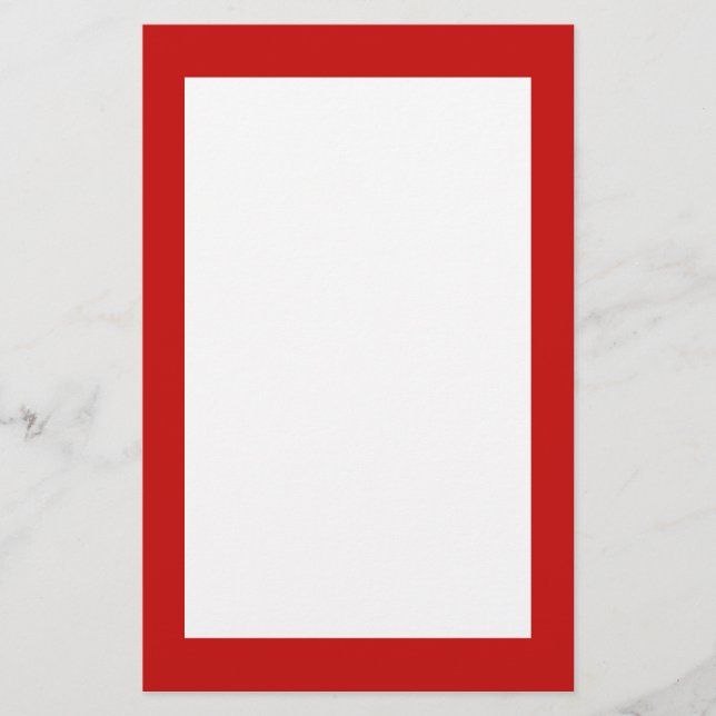 enkel röd brevpapper (Framsida)