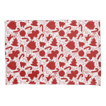 Enkel röd jul Mönster