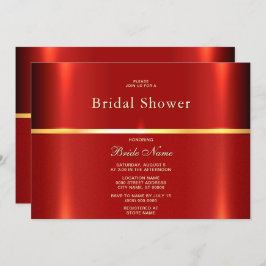 Enkel röd Möhippa Inbjudningar