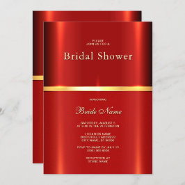 Enkel röd Möhippa Inbjudningar