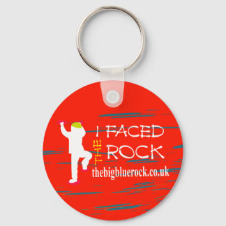 enkel röd nyckelring