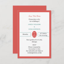 Enkel röd Personlig