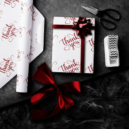 Enkel röd skrift | Candy Cherry Apple Tack Presentpapper