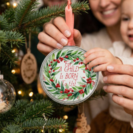 Enkel röd typografi julgrönsaksornament julgransprydnad metall