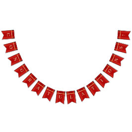 Enkel rödbuntning Flagga