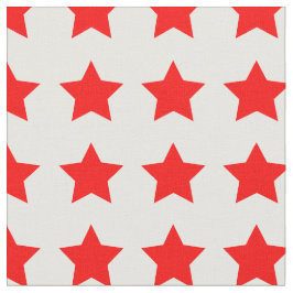 Enkel rödstjärna Mönster Tyg