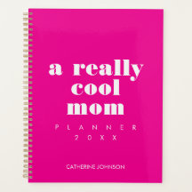 Enkel Rolig Cool Mamma Personlig Hot Pink