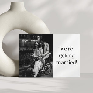 Enkel Roligt Avslappnad minimalt modernt foto Bröl Inbjudningar