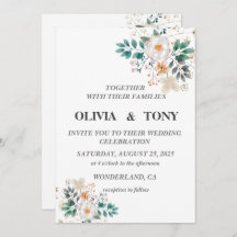 Enkel romantisk Blommigt Bröllop