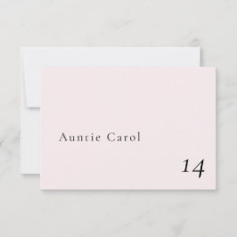 Enkel romatisk Blek  klassiskt platskort