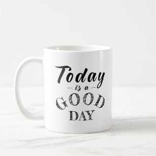 Enkel rörelse Positive Note Minimalist Black Kaffemugg