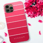 Enkel Rosa av Magenta Monochromatic Färg Blocks<br><div class="desc">Chic, enkelt mobilfodral designat med monokromatiska block av färg eller rand i magenta till rosa färg-toner och personlig med namn, monogram eller anpassningsbar. ALTERNATIV: Provet visas i iPhone 14-modellen och knappt där fodral stil - andra mobila modeller och fodral stil visas på beställningssidan. ASSISTANS: Om du vill ha hjälp med...</div>