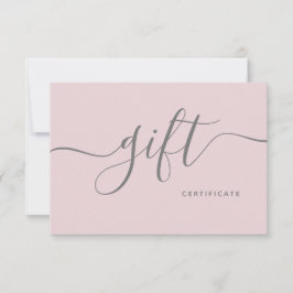 Enkel  Rosa Beauty Salon Modern Gift Card