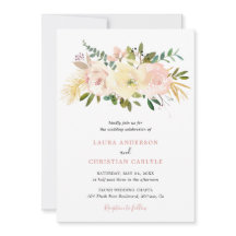 Enkel  Rosa Blommigt Elegant bröllop