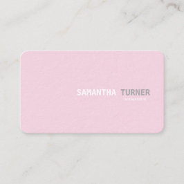 Enkel Rosa för Elegant Texturerad Professionell An Visitkort