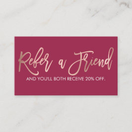 Enkel Rosa för modern Mörk i Ro Guld Rabattkort