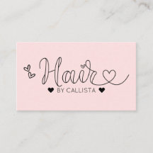 Enkel Rosa för Söt Hearts Typography Hair