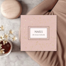 Enkel Rosa Glitter Nail Salon Manicurist Pastel