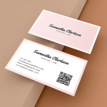 Enkel Rosa Gräns-skripttyp QR-kod