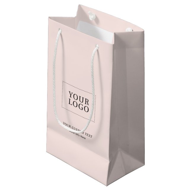 Enkel Rosa Minimalis Business Logotyp (Framsidan Vinklad)